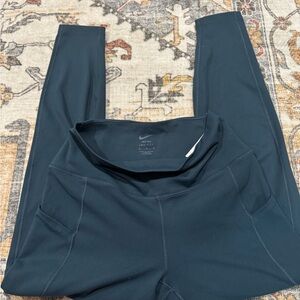 Nike One Dri-FIT 7/8 Teal Leggings